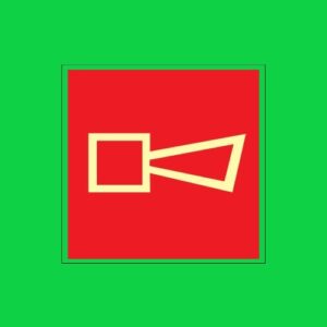 Placa de Sinalização E1 alarme sonoro 20 x 20 REF - 1253