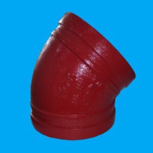 Curva 45 ranhurada 4"  114MM  REF - 723