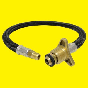 Pig tail  para botijão P45 X   7/16  comprimento 500 MM  REF - 1206