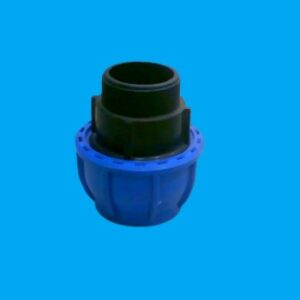 Adaptador de compressão de rosca macho PEAD 75  2.1/2  REF - 2209