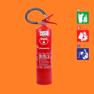 Extintor contra incêndio com pó (4a40bc) ABC de 6KG REF - 1043