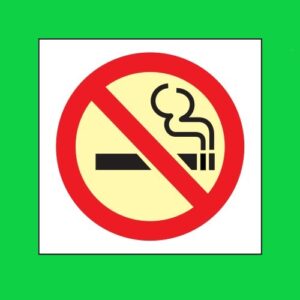 Placa de sinalização P1 proibido fumar 20 x 20 REF - 1228