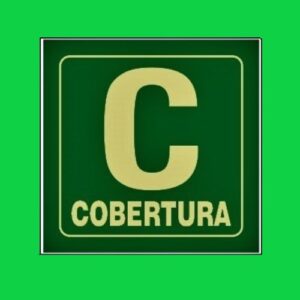 Placa de sinalização S17 cobertura 15 x 15 REF - 1124