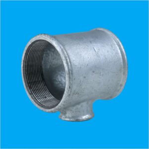 Tee de redução FFF galvanizado  1 x 1/2 REF - 1986