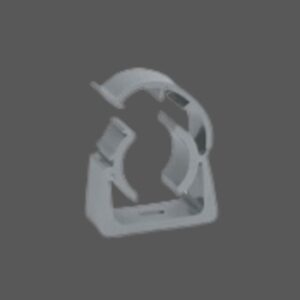 Abraçadeira PVC 1/2"  3/4 cinza  REF - 1262