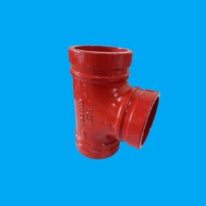 Tee 90 redução ranhurado 3" 89MM raio curto REF - 1548