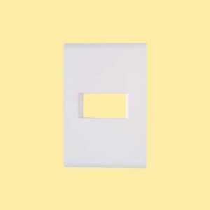 Placa 4 x 2 1P horizontal liz branca