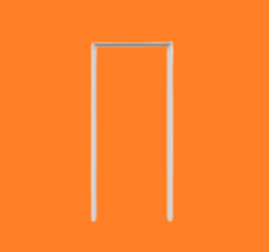 MARCO PCF BRANCO CHUMBADO  80X210 IND (X) REF - 3317